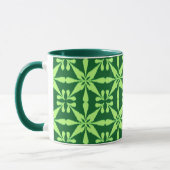 Mug Motif Ikat Star - Vert foncé (Gauche)