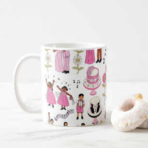 Mug Motif illustratif de célébration de mariage ludiqu
