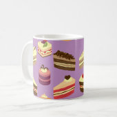 Mug Motif illustré par gâteaux mignons de thé et (Devant gauche)