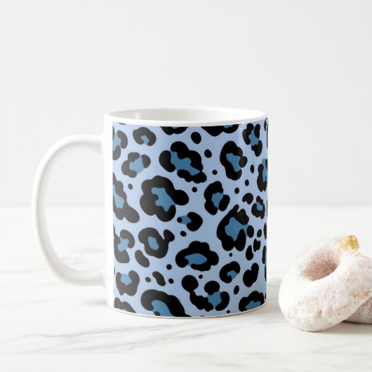 Mug Motif imprimé léopard bleu (Avec donut)