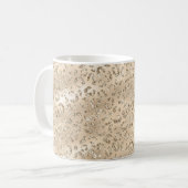 Mug Motif imprimé peau de léopard guépard marron anima (Devant gauche)