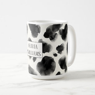 Mug Motif imprimé vache noir et blanc