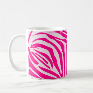 Mug Motif imprimé zèbre rose
