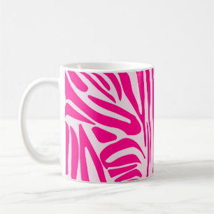 Mug Motif imprimé zèbre rose