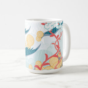 Mug Motif inspiré asiatique de nature