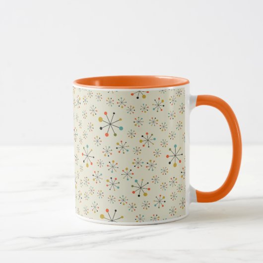 Mug Motif inspiré atomique de la moitié du siècle (Droite)
