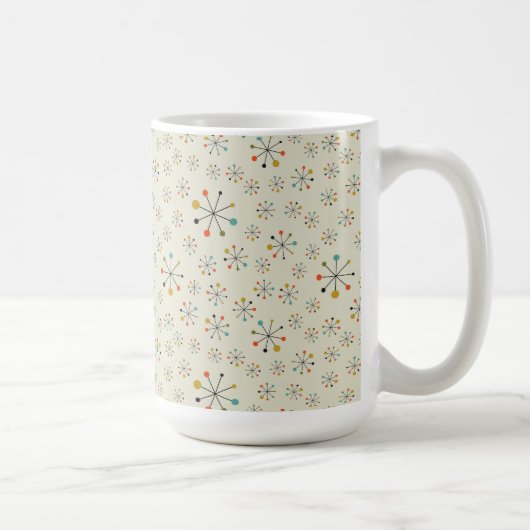 Mug Motif inspiré atomique de la moitié du siècle (Droite)