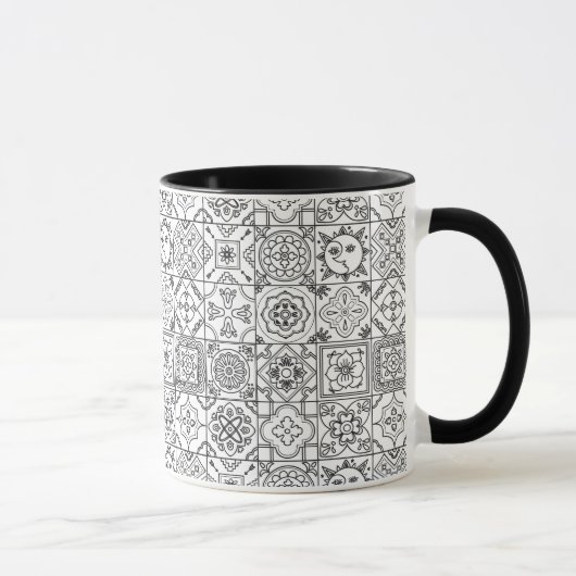 Mug Motif inspiré de Talavera (Droite)