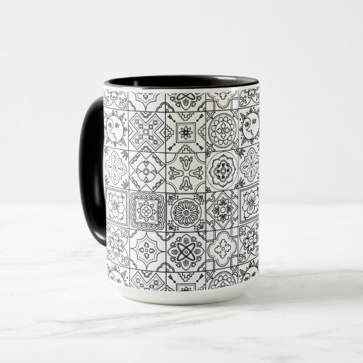 Mug Motif inspiré de Talavera (Devant gauche)