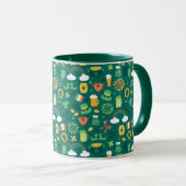 Mug Motif irlandais mignon d'icône (Devant droit)