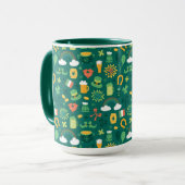 Mug Motif irlandais mignon d'icône (Devant gauche)