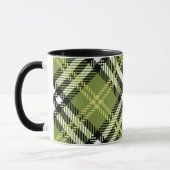 Mug Motif irlandais vert de plaid (Gauche)