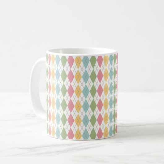 Mug Motif Jacquard Pastel (Devant gauche)