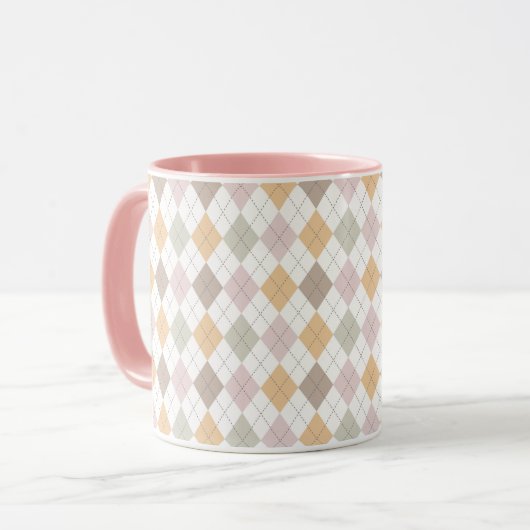 Mug Motif Jacquard Pastel (Devant gauche)