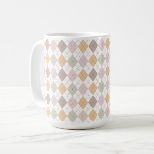 Mug Motif Jacquard Pastel (Devant gauche)
