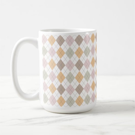 Mug Motif Jacquard Pastel (Gauche)