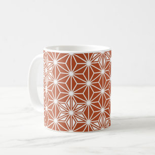 Mug Motif japonais Asanoha - terre cuite