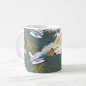 Mug Motif japonais Vintage Crane Birds (Devant gauche)