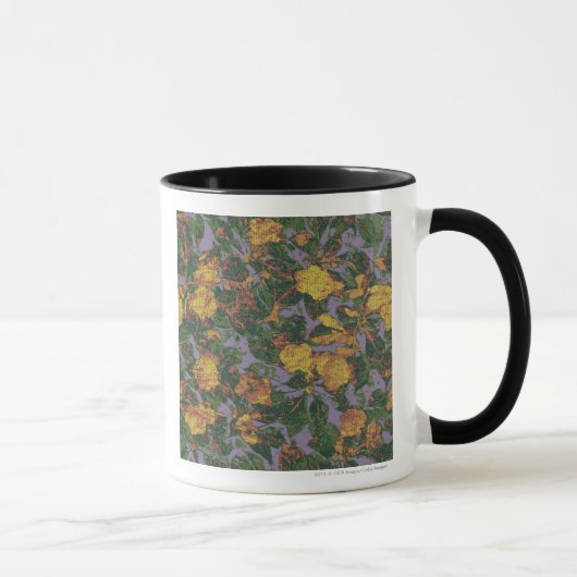 Mug Motif jaune de camouflage de fleur (Droite)