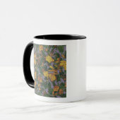 Mug Motif jaune de camouflage de fleur (Devant gauche)