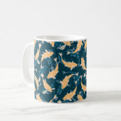 Mug Motif jaune et bleu - Koi Fish (Devant gauche)