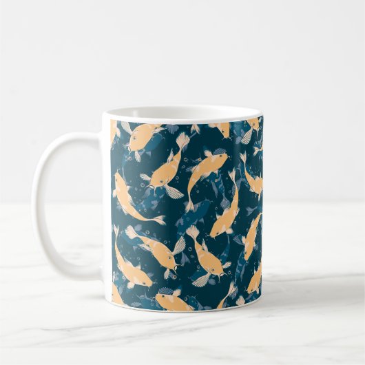 Mug Motif jaune et bleu - Koi Fish (Gauche)