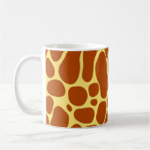 Mug Motif jaune et Brown de girafe (Gauche)