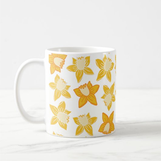 Mug Motif jonquille de ressort (Gauche)