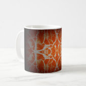 Mug Motif kaléidoscope orange (Devant gauche)