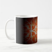 Mug Motif kaléidoscope orange (Gauche)