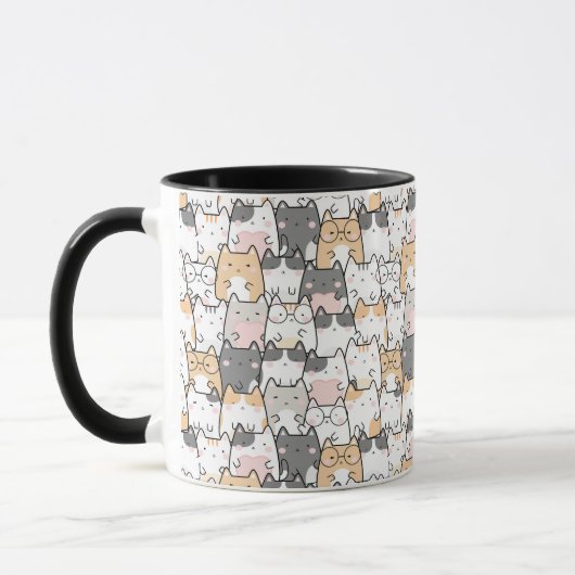 Mug Motif Kawaii Cute Cats (Gauche)