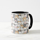 Mug Motif Kawaii Cute Cats (Devant droit)