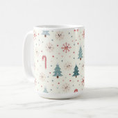 Mug Motif Kawaii Snowflakes (Devant gauche)
