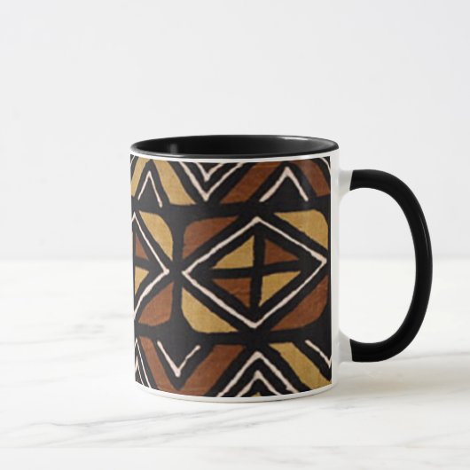 Mug Motif kenyan #2 de tissu de boue (Droite)