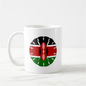 Mug Motif kenyan rond : un symbole national (Gauche)