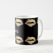 Mug Motif Kiss glamour (or) (Devant droit)