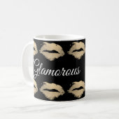 Mug Motif Kiss glamour (or) (Devant gauche)