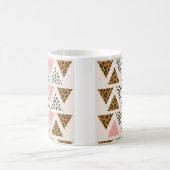Mug Motif Léopard Chic et Triangle Rose (Centre)