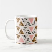 Mug Motif Léopard Chic et Triangle Rose (Gauche)