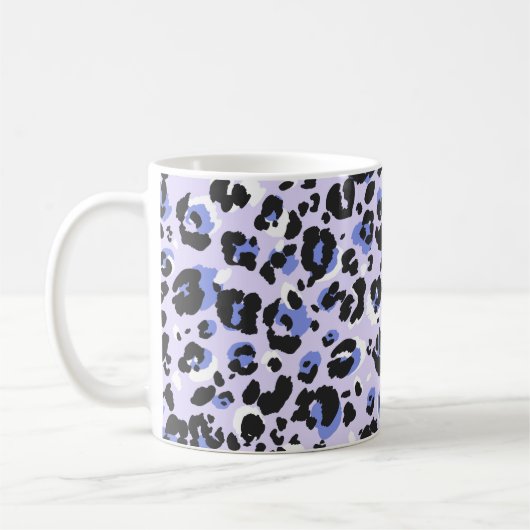 Mug Motif léopard sans soudure. Texture de la peau de (Gauche)