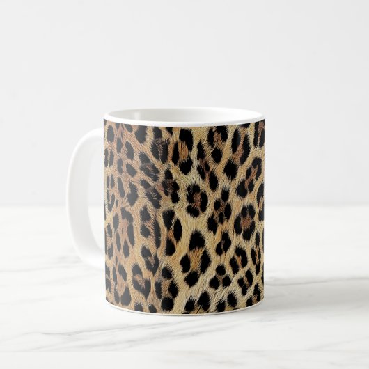Mug Motif léopard, tigre, peau de léopard, mode, (Devant gauche)