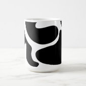 Mug Motif libre noir et blanc moderne (Centre)