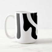 Mug Motif libre noir et blanc moderne (Gauche)