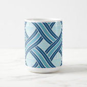 Mug Motif Lignes Bleues (Centre)