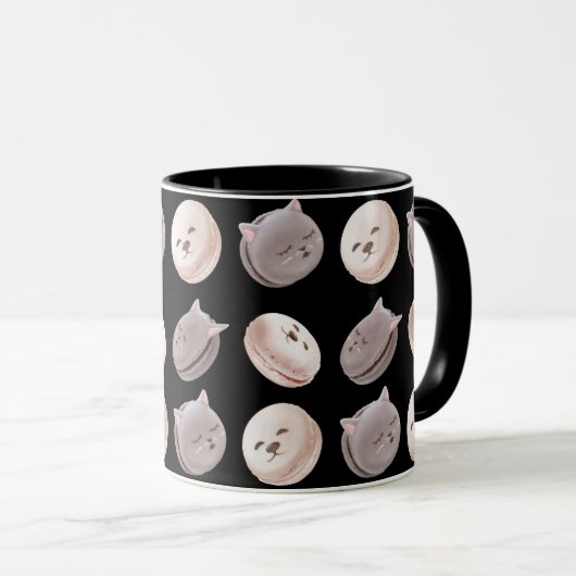 Mug Motif Macaron (Devant droit)
