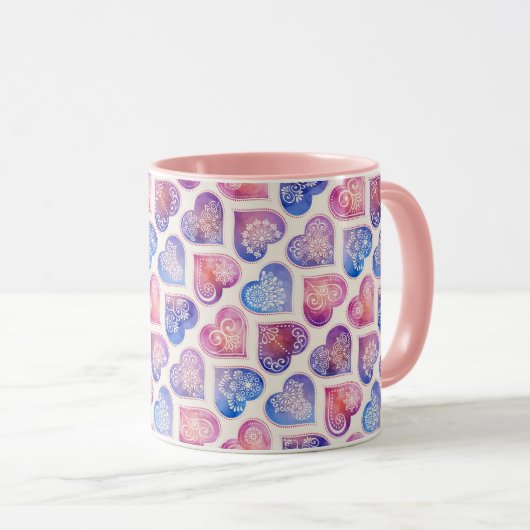 Mug Motif Mandala (Devant droit)