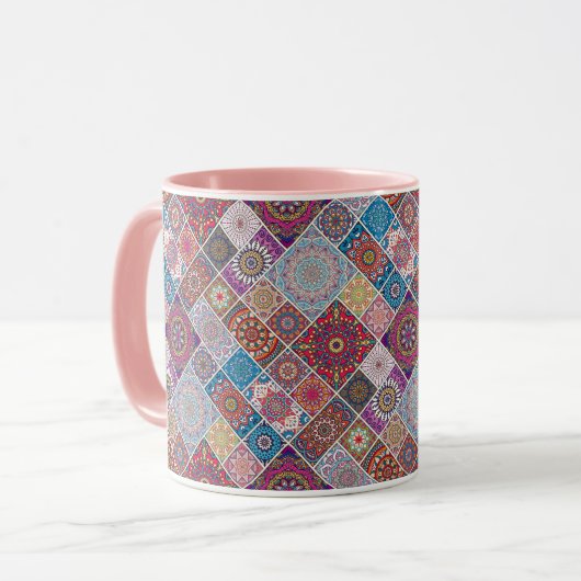 Mug Motif Mandala (Devant gauche)