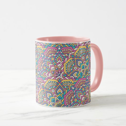 Mug Motif Mandala (Devant droit)
