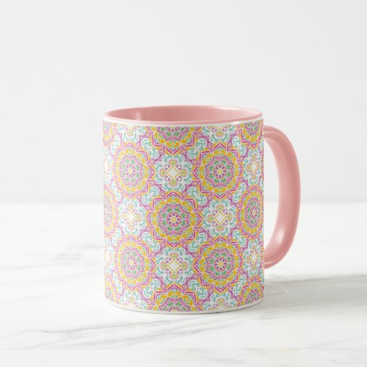 Mug Motif Mandala (Devant droit)