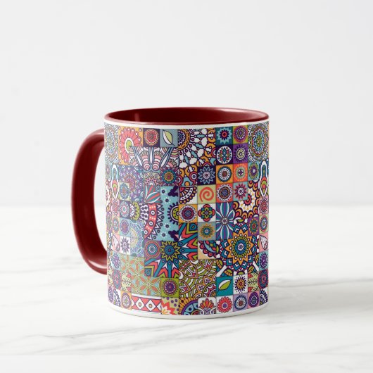 Mug Motif Mandala (Devant gauche)